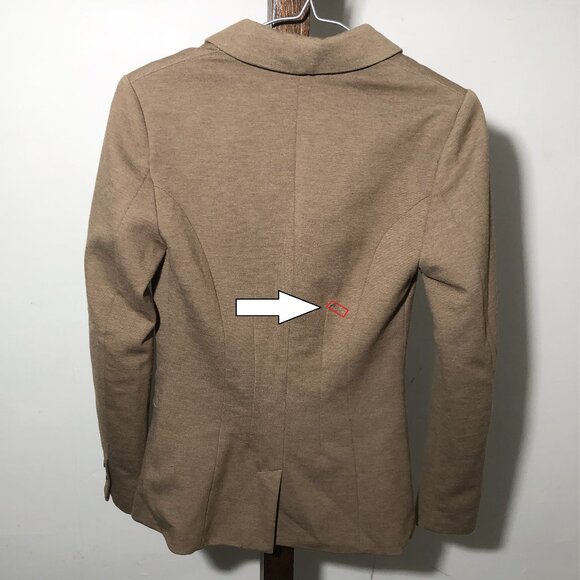 H&M brown fitted blazer - Size 2 - Picture 4 of 5